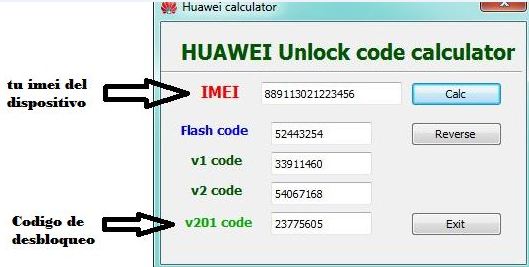 TutoGanga Huawei Unlock Code Calculator