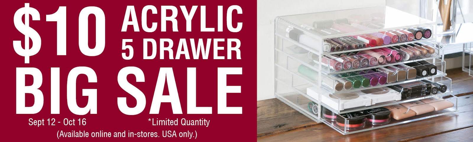 Lola S Secret Beauty Blog Muji Acrylic 5 Drawer Makeup Organizer