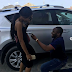 See Nigerian girl's reaction after boyfriend proposed to her with SUV (photos)