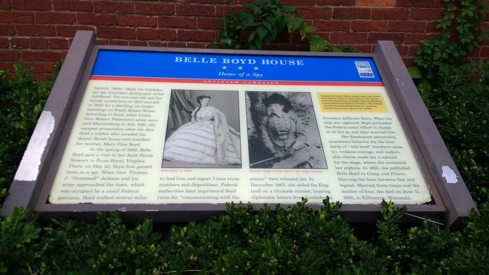 Kentucky Travels Belle Boyd House Martinsburg, West Virginia