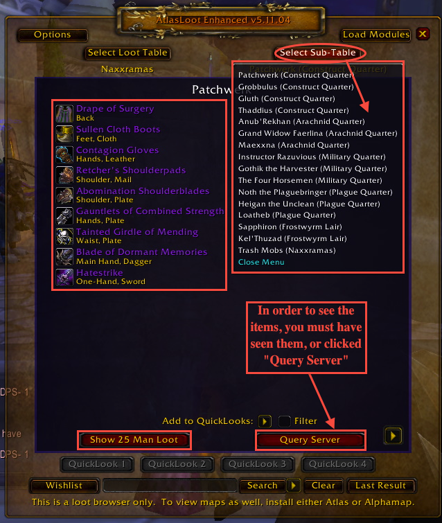 Atlas Loot Classic Era , AtlasLoot Enhanced – YPGHFM