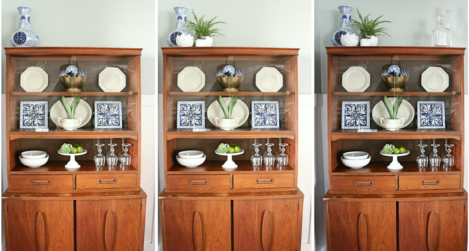 How To Style a Midcentury Modern Hutch Made by Carli