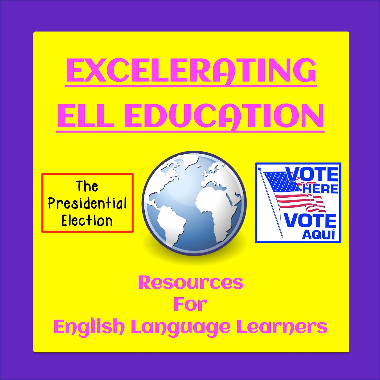 Find links to websites that teach about the presidential election & more resources in this month's Excelerating ELL linky party | The ESL Connection