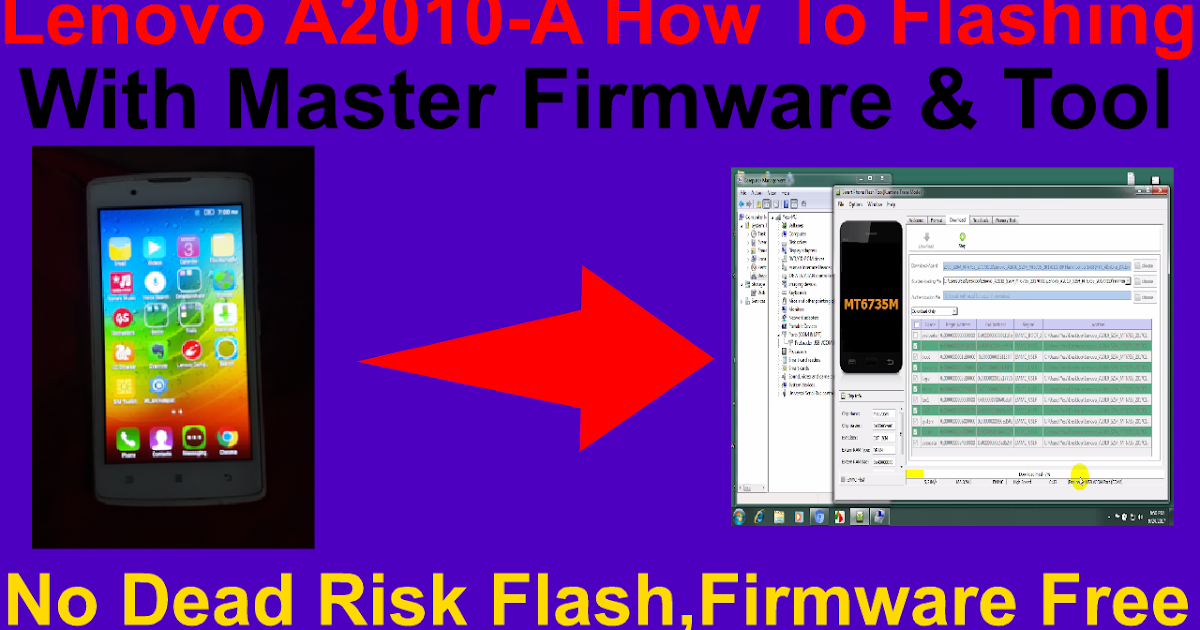 Lenovo A2010-A How To Flashing With Master Firmware &amp; Tool ...