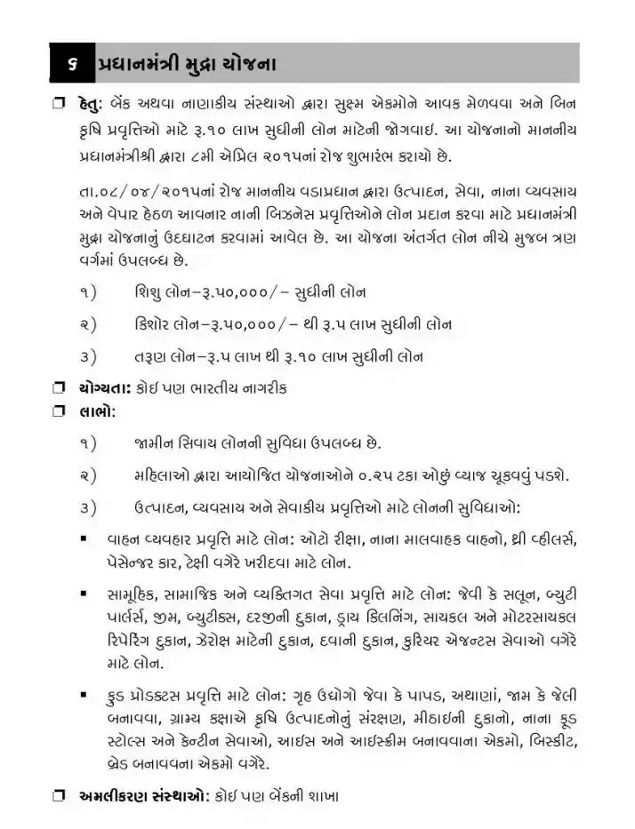 Pradhan Mantri Mudra Yojana (PMMY) at mudra.org.in - Online Gujarat