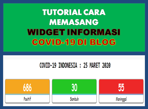 Cara Memasang Widget Update Info Covid 19 di Blog