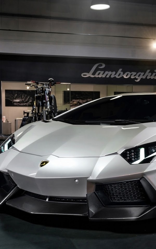 Lamborghini Aventador Grey  Galaxy Note HD Wallpaper