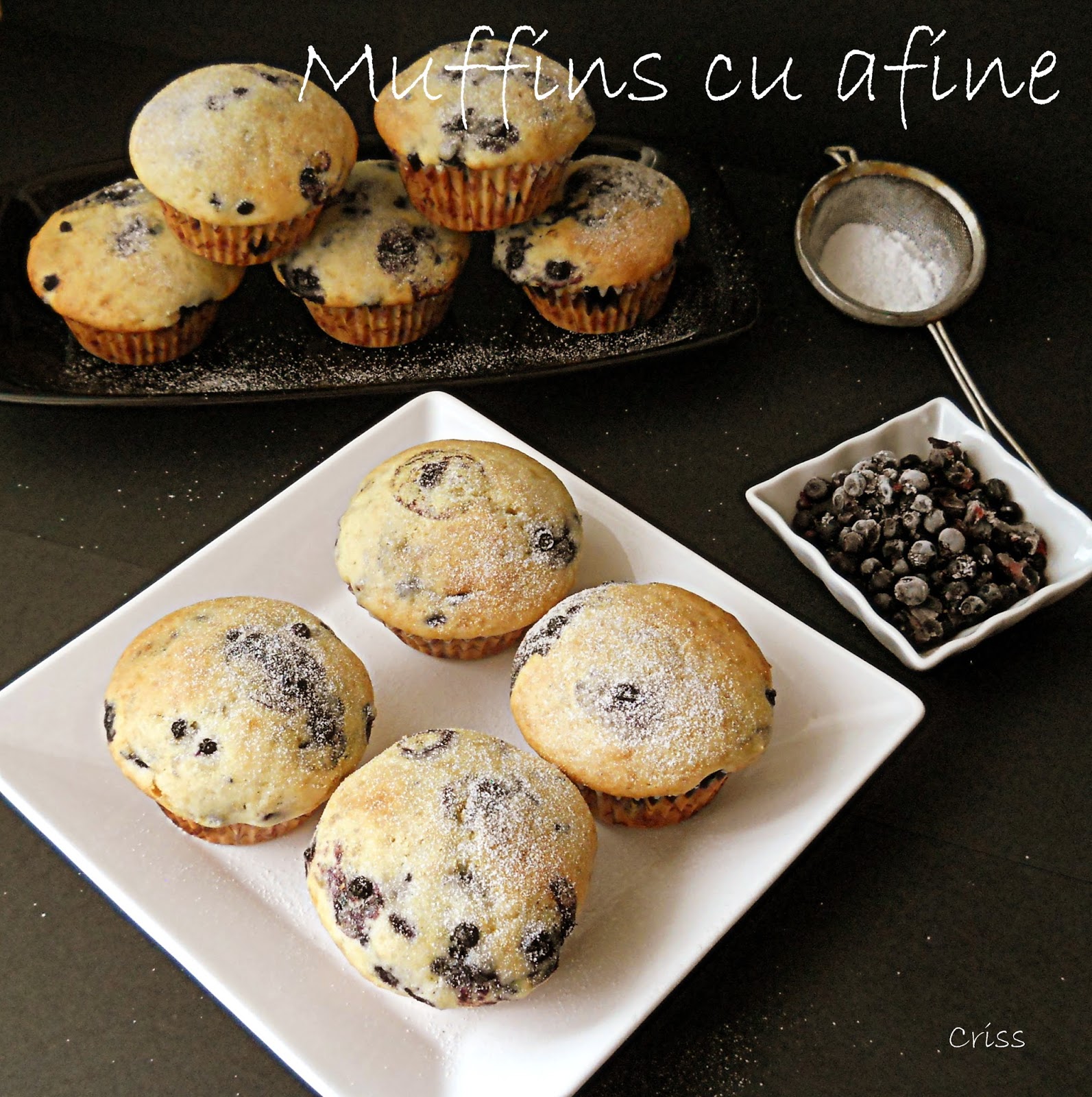 Arome si culori Muffins cu afine