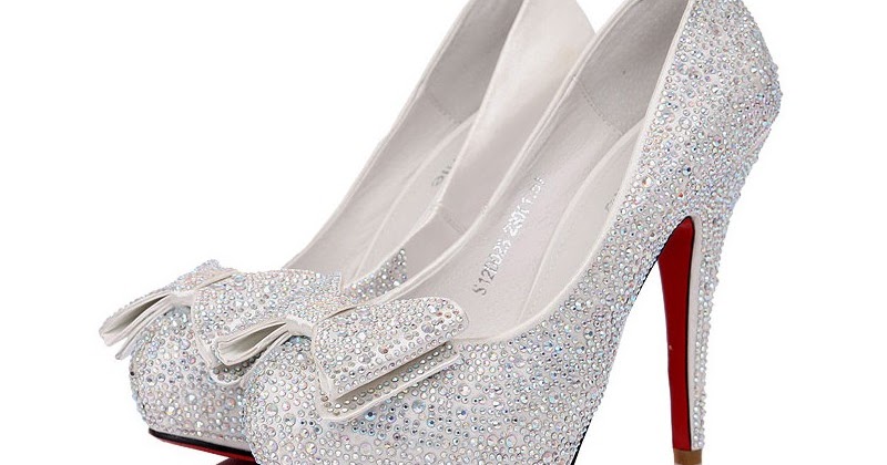red and silver prom shoes