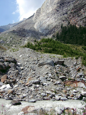 landslide near Randa Valais