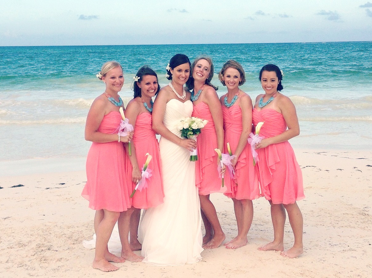 That's Mine Boutique Coral Turquoise Aqua wedding