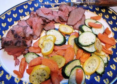 Plan no 5 Dinner - steamed zucchini with broiled steak Plan no 5 Dinner - steamed zucchini with broiled steak