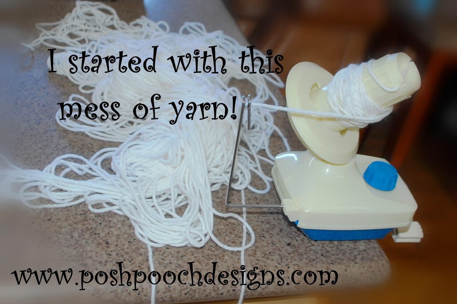 Posh Pooch Designs Yarn Ball Winder Makes Yarn Cakes!