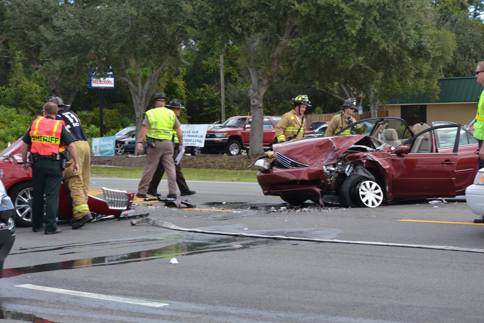 Head On Crash Closes Courtney Parkway In Merritt Island VIDEO