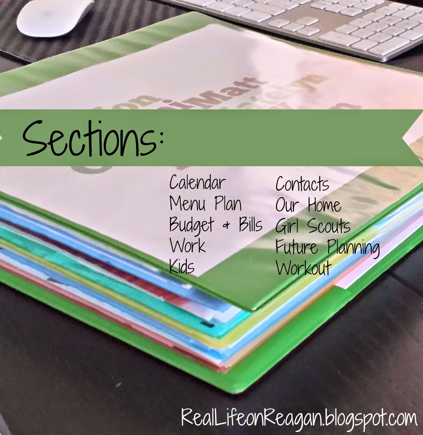 Real Life on Reagan My Family Binder and how it keeps me organized!