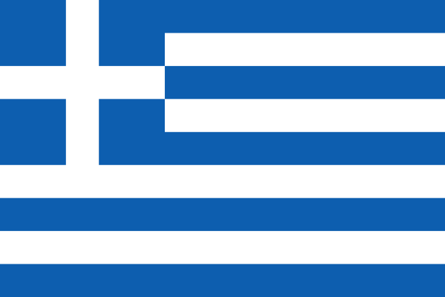 Bendera identitas negara Yunani atau Greece Bendera negara Yunani