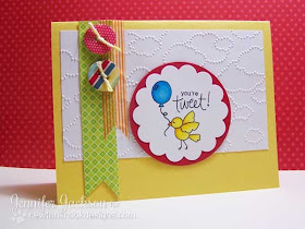 Card using digital stamp by Newton's Nook Designs 