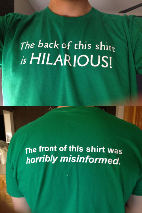 Hilarious T-Shirt Trolling