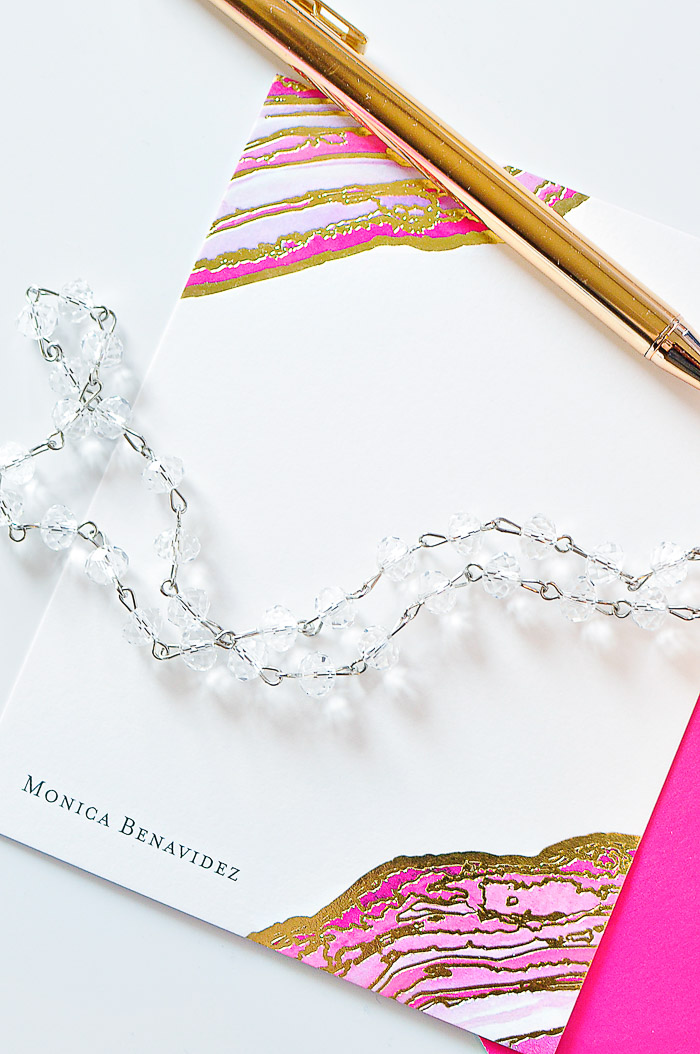 Minted Foil Pressed Stationery Review & Giveaway Monica Wants It