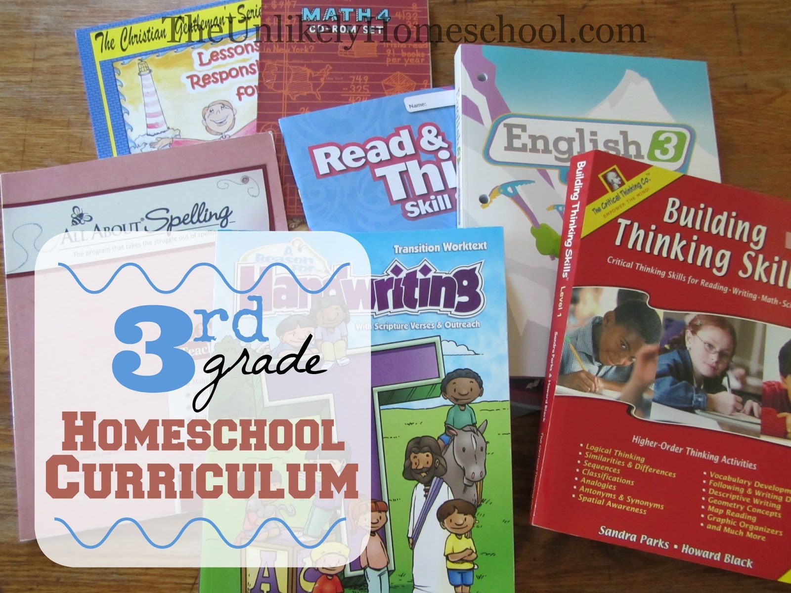 The Unlikely Homeschool: 3rd Grade Homeschool Curriculum