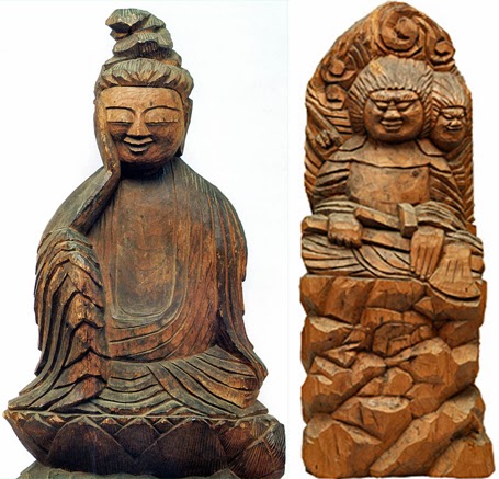 Buddha statues by Enku: Takayama city, Gifu, wood