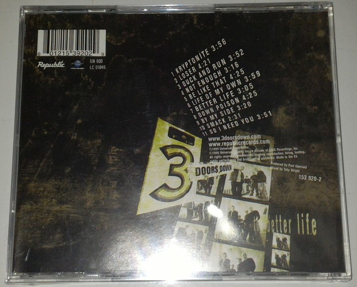 Cd 3 Doors Down The Better Life Gudang Musik Shop