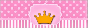 Princess Crown: Free Printable Candy Bar Labels. 