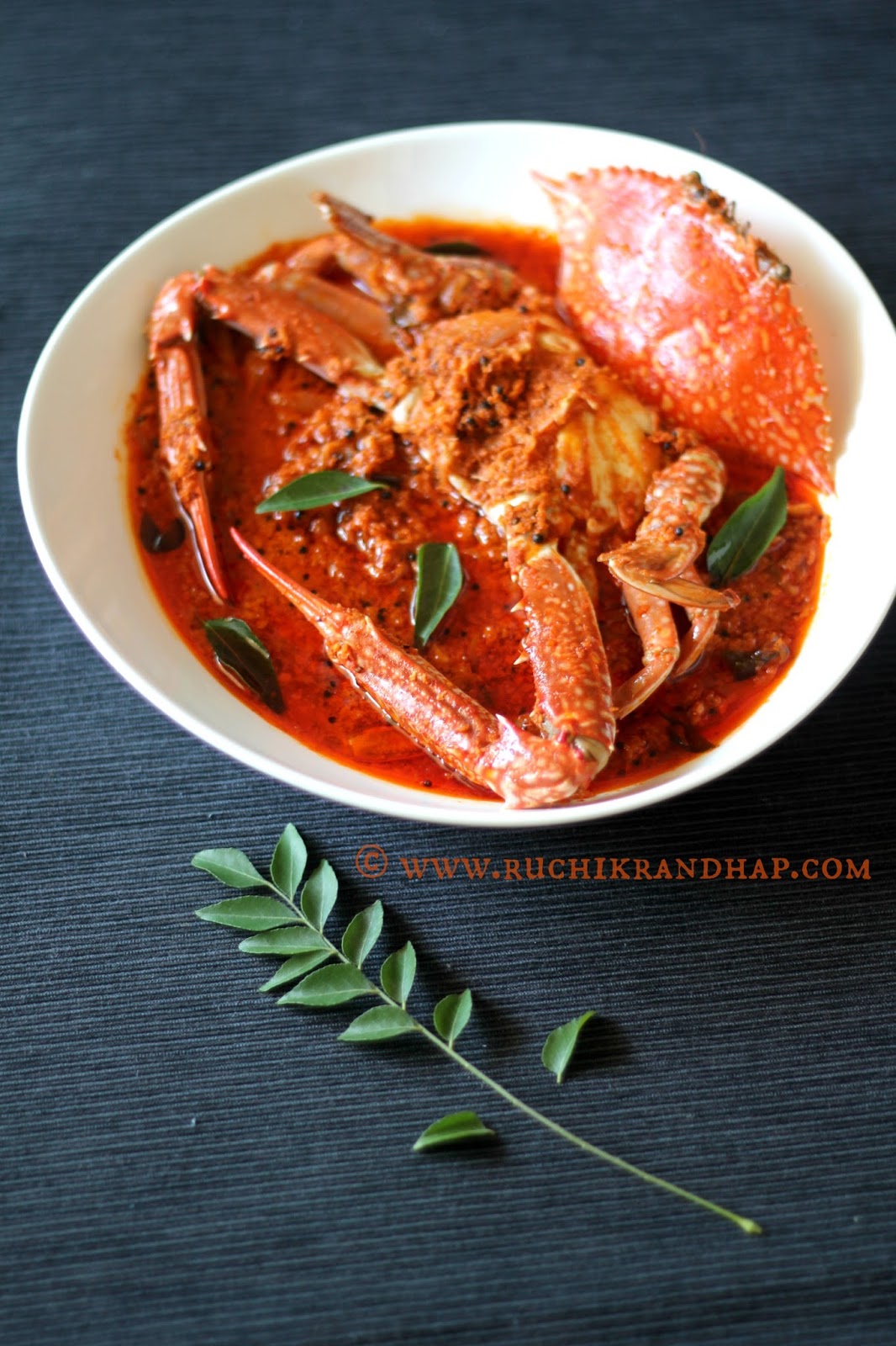 Mangalorean Crab Sukka Masala - Ruchik Randhap