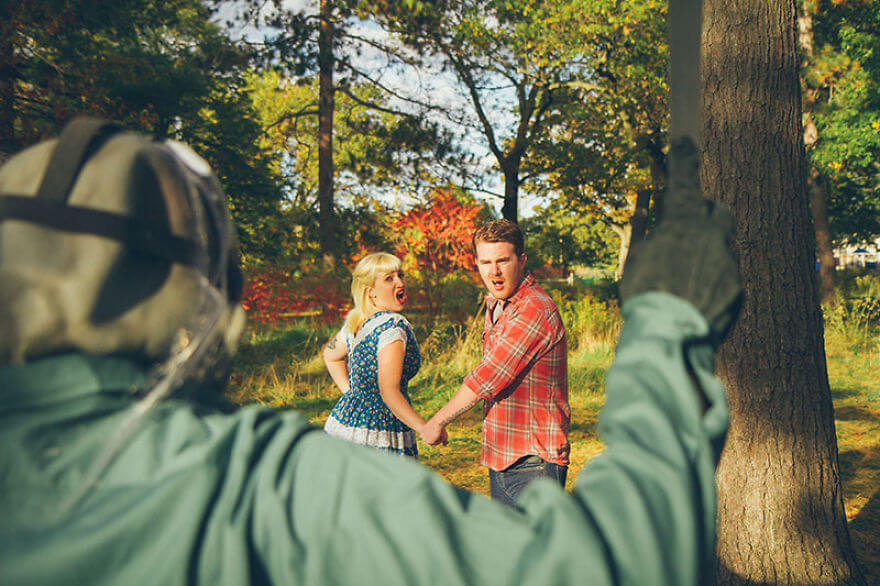 A Couple Had The Scariest Engagement Photoshoot