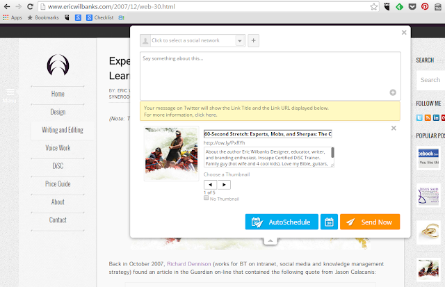 Hootlet How to use the Hootlet Chrome plug-in now that Facebook has changed the ...