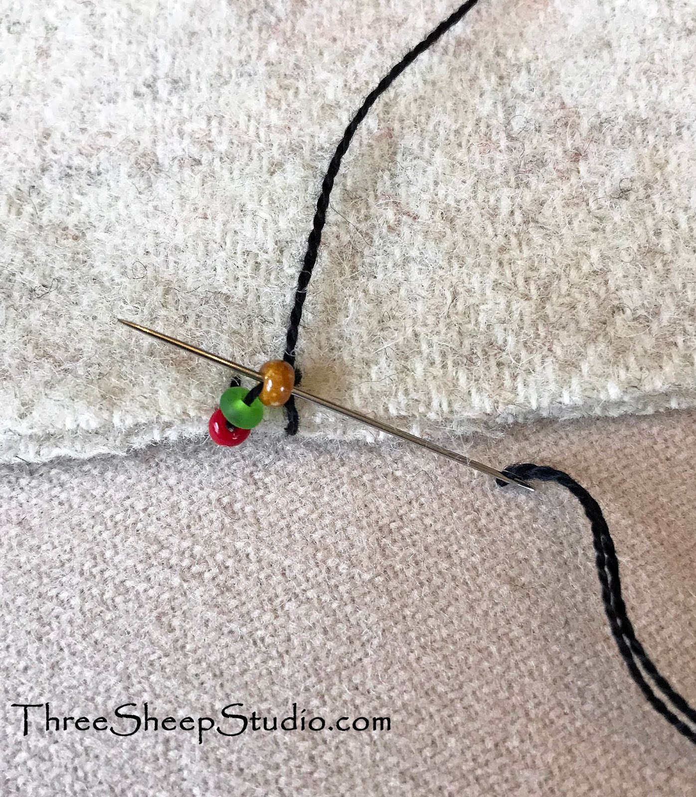 Three Sheep Studio Beaded Picot Edging...