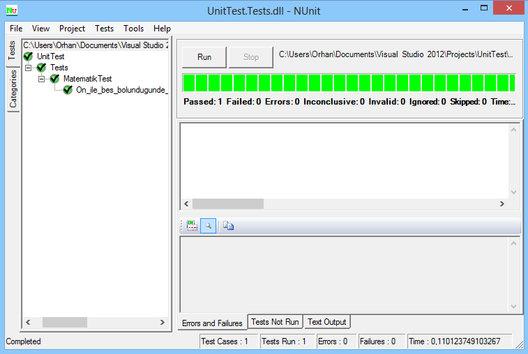 Unit Testing(Birim Test) Nedir? : NUnit Gui Tool Kullanarak Test ...