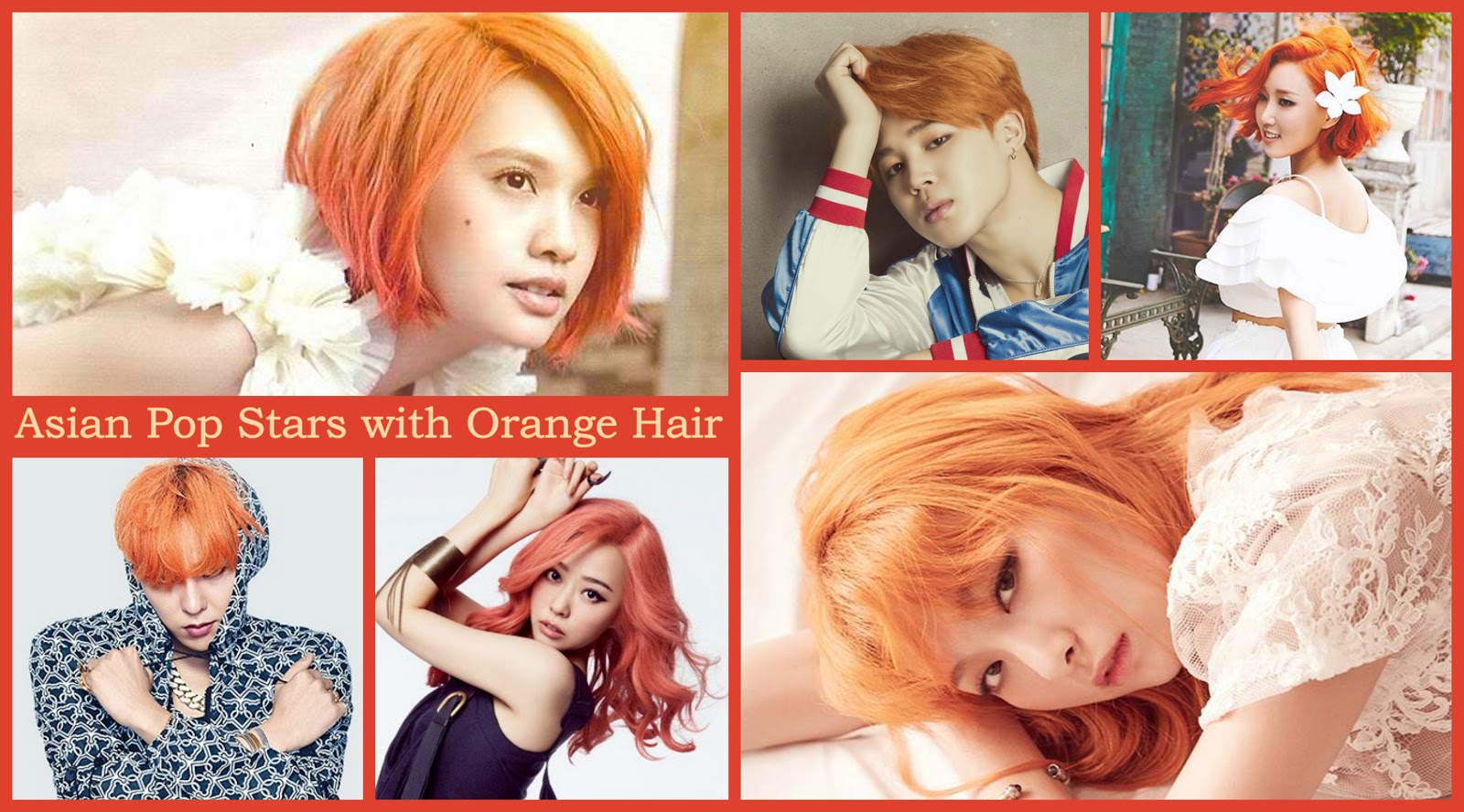 Asiaplaylist Asian Pop Stars With Orange Hair