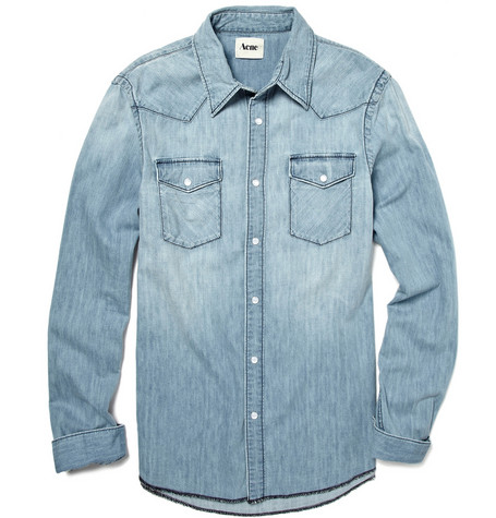 The Young Man's Style Guide: Properly Wearing A Denim Shirt
