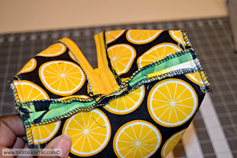 DIY Square Cosmetic Zipper Bag & Lemons! [Tutorial] That Black Chic