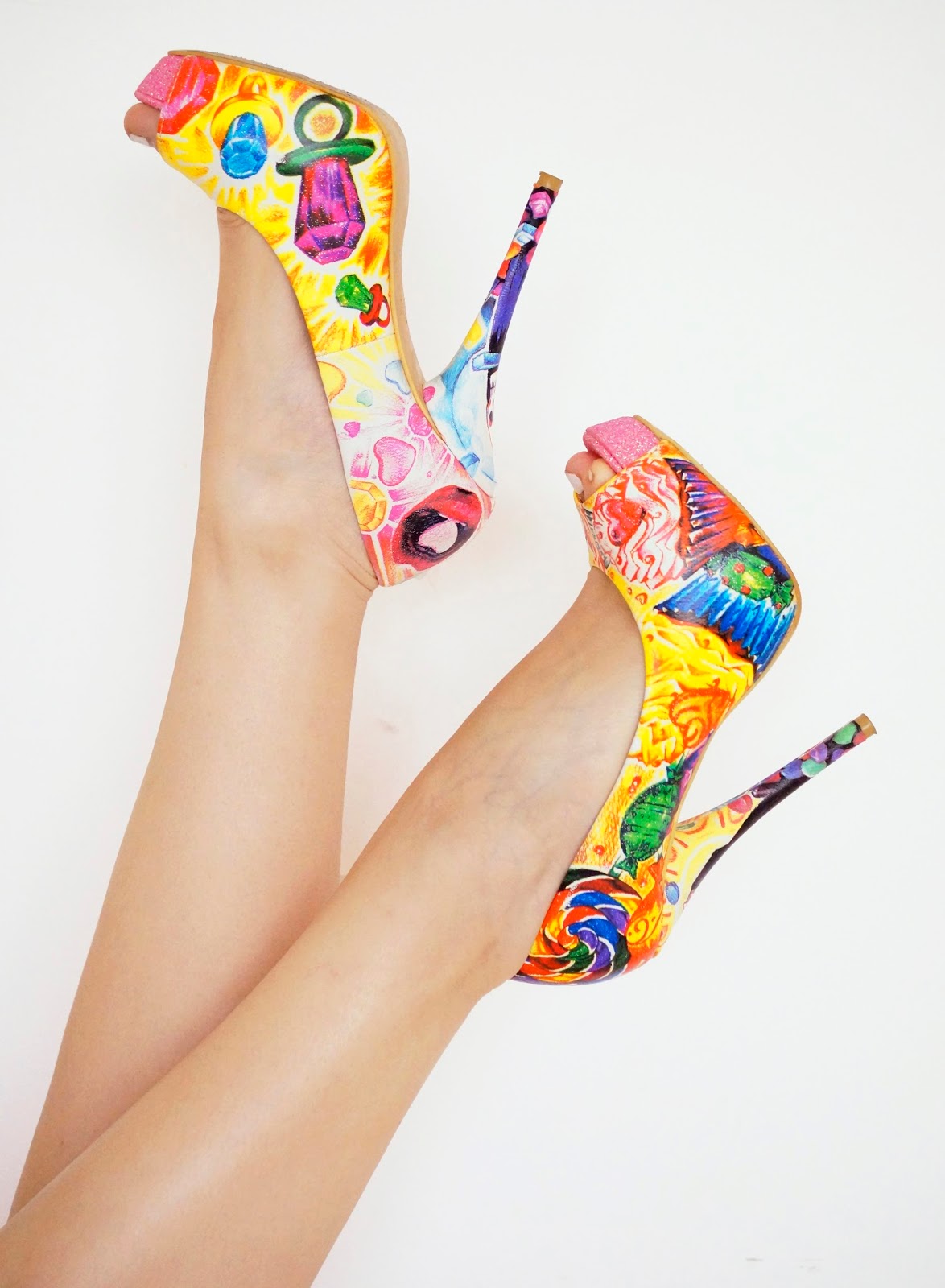 These candyland shoes are all kinds of awesome!!