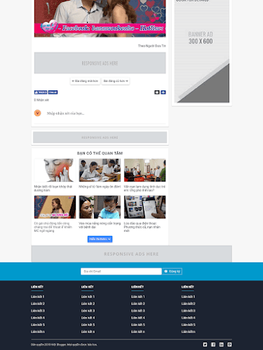 Giao diện blog cá nhân đẹp mẫu số 5