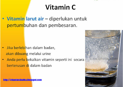 larut air, vitamin c