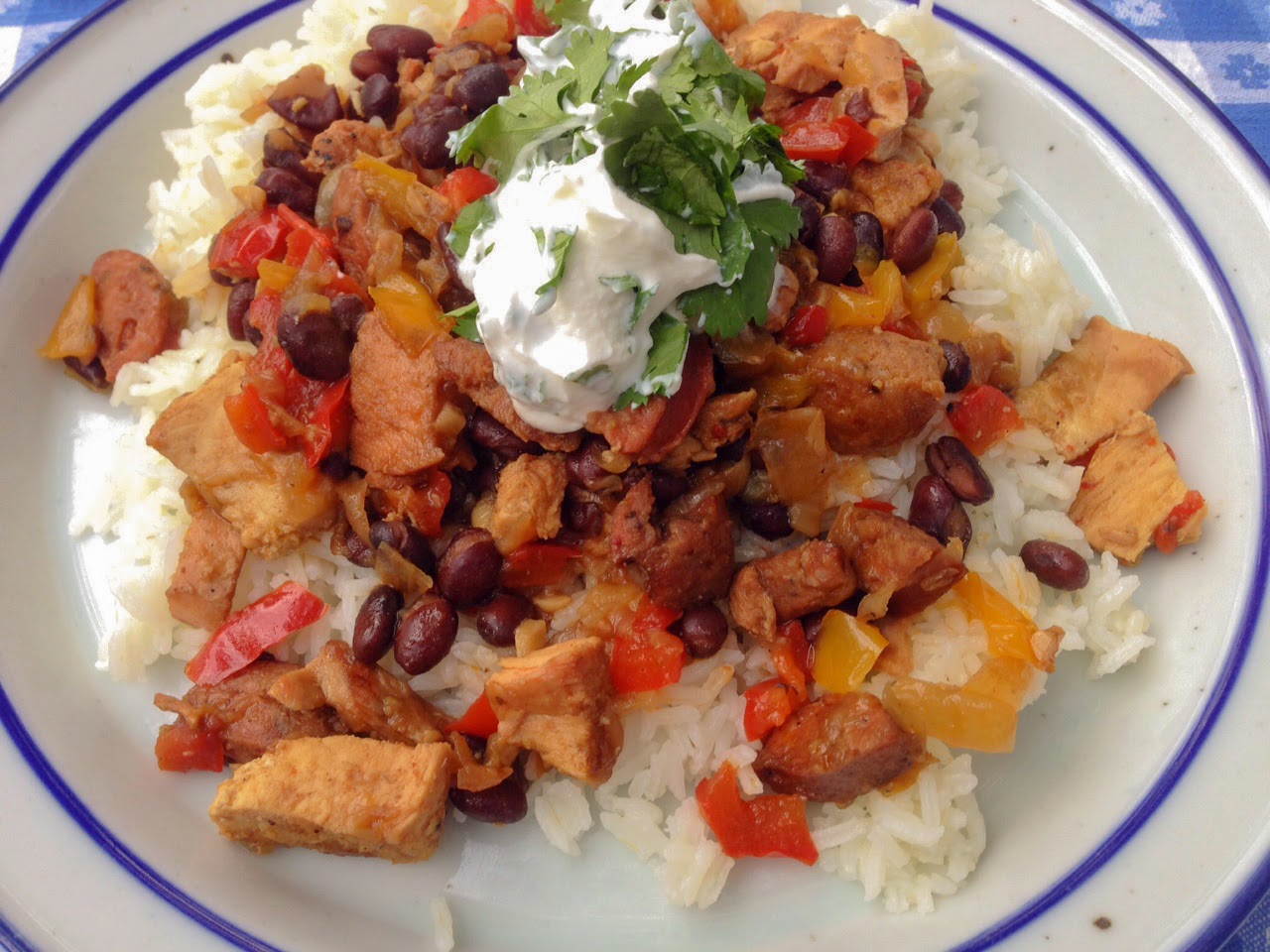 FEAST EVERYDAY Cuminscented Chorizo and Chicken with Black Beans