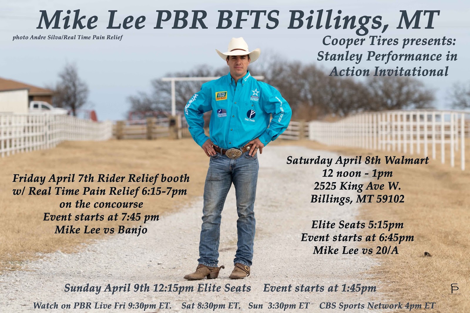MIKE LEE World Champion PBR Bull Rider PBR BFTS Billings, MT