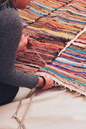Aprende a tejer una jarapa (alfombra) 