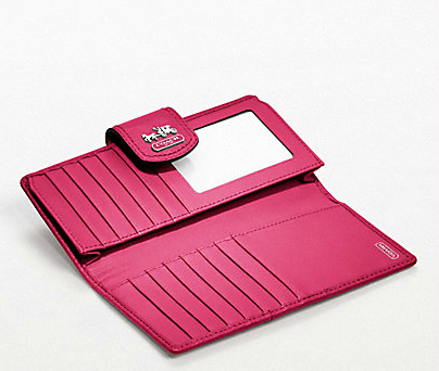 coach madison skinny wallet