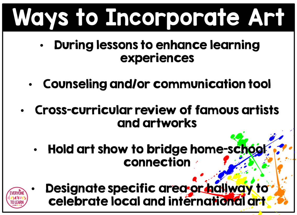 3 Ways to Use Art in the Classroom Everyone Deserves to Learn