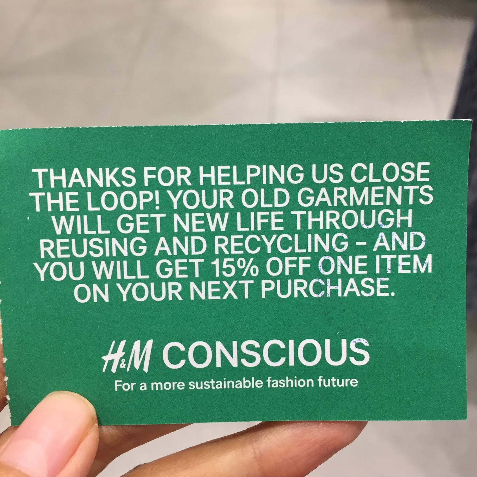 H&M Recycle Your Clothes Sustainability Program