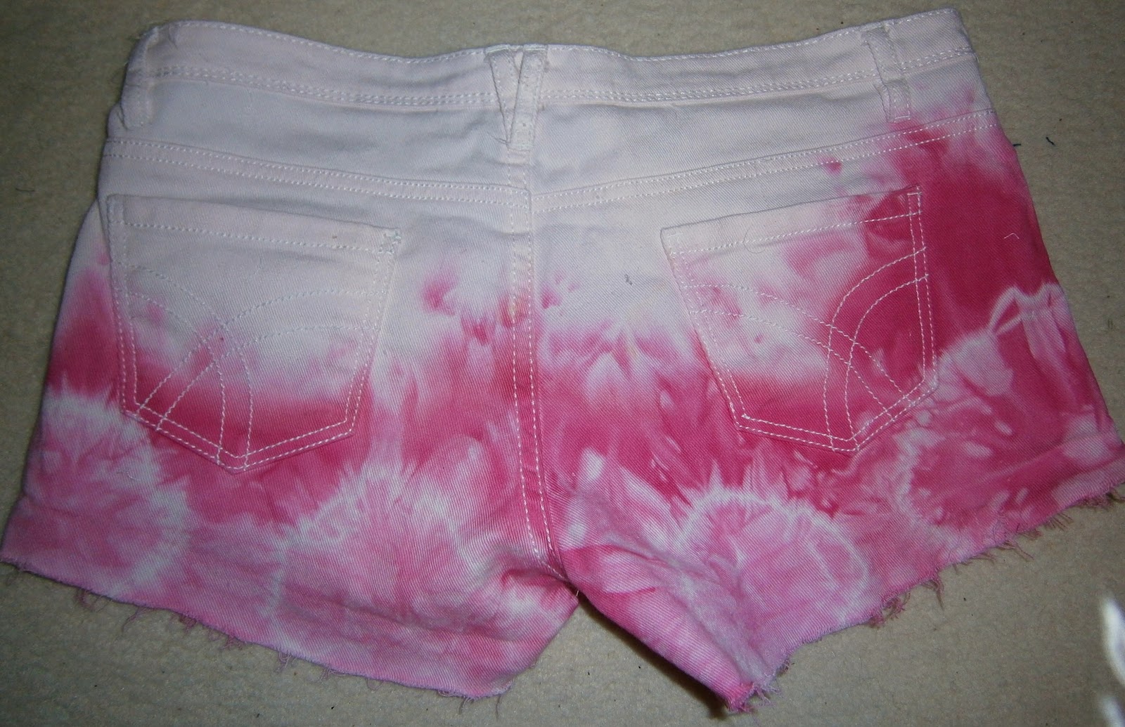No Day But Today D.I.Y DipDye, TieDye, Studded Denim Shorts
