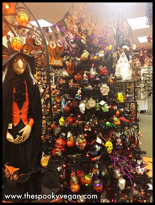 The Spooky Vegan Traditions Holiday Store's Halloween Displays