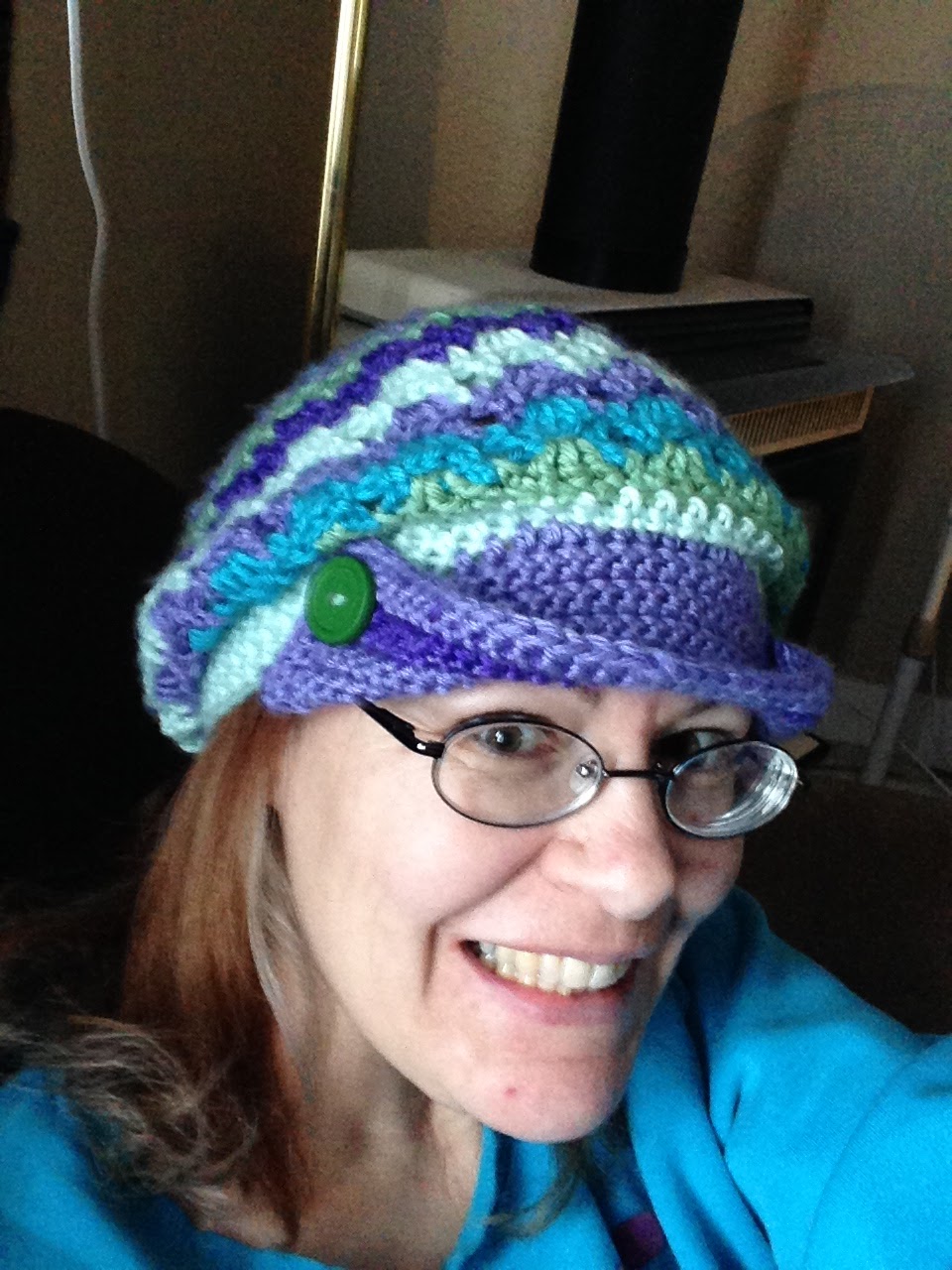 Chieftess Geekess Crochet a newsboy slouchy hat free pattern