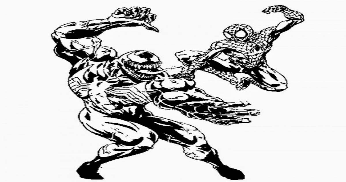 Coloriage Spiderman Et Venom  Coloriage en Ligne