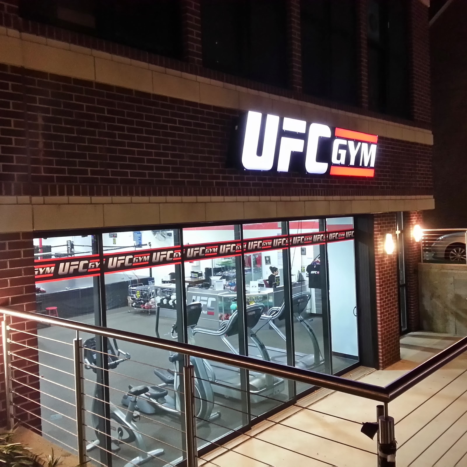 Robert Dyer Bethesda Row UFC GYM INSTALLS SIGN IN BETHESDA (PHOTO)