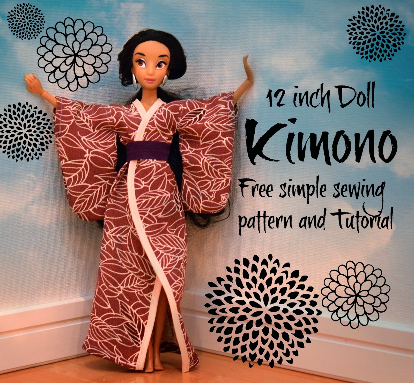 Beth Being Crafty: Printable Doll Kimono Pattern and Tutorial!